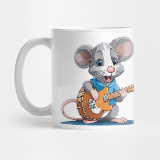 mouse playing a guitars Mug